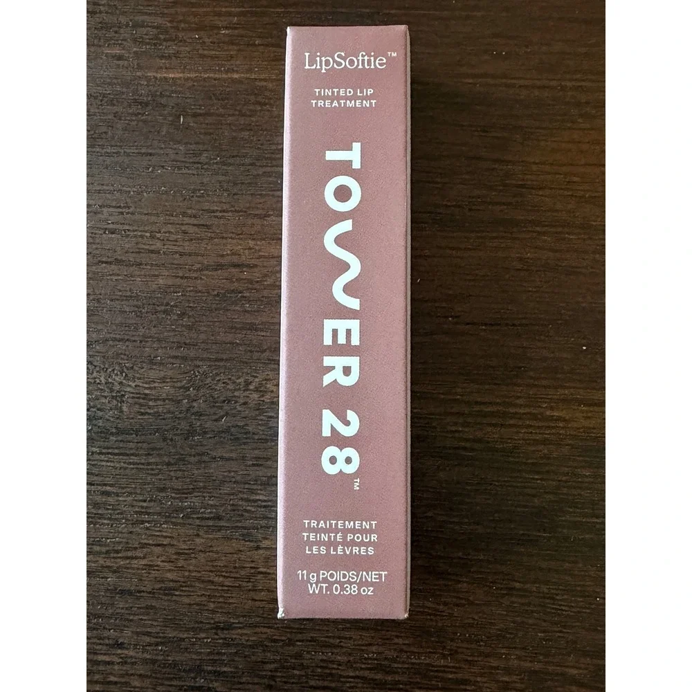 Tower 28 LipSoftie Tinted Lip Treatment Sugar Plum 0.38oz Vegan Balm